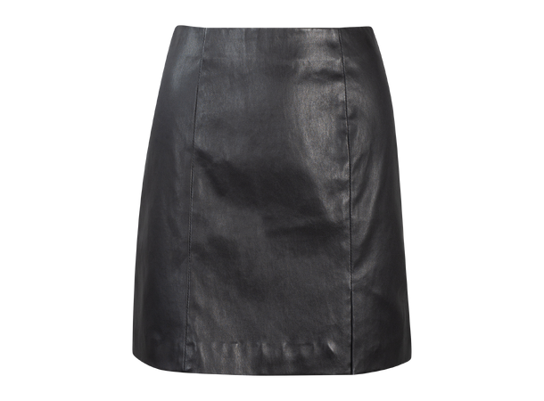 Bell Skirt Black S Leather mini skirt 
