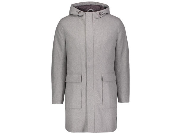 Donnie Wool Parka Light Grey Melange L 