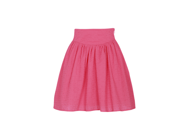 Eveline Skirt Fandango Pink L Short skirt broderie anglaise 