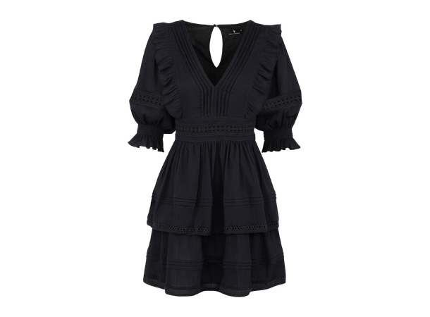 Felippa Dress Black S Short lace dress 