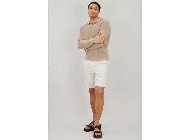 Hugo Shorts Light Sand M Linen stretch shorts 