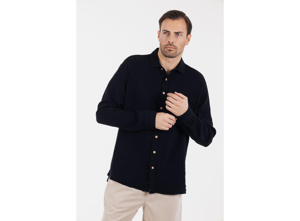 Keaton Shirt Black XXL Cotton gauze shirt 