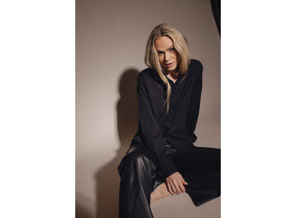 Madelyn Pants Black M Leather stretch pant 