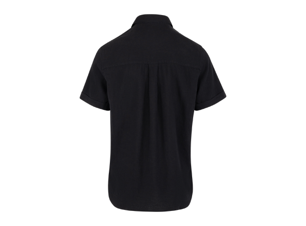 Moreno Shirt Black XL Vintage wash SS linen Shirt 