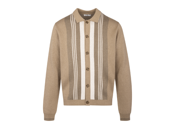 Winston Cardigan Sand XXL Knitted button sweater 