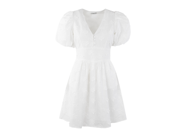 Zoey Dress White L 3D embroidery flower dress 