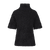 Leah SS Turtleneck Black M Short sleeved alpaca turtleneck 