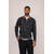 South Half-zip Charcoal M Cabel knit half-zip pique 