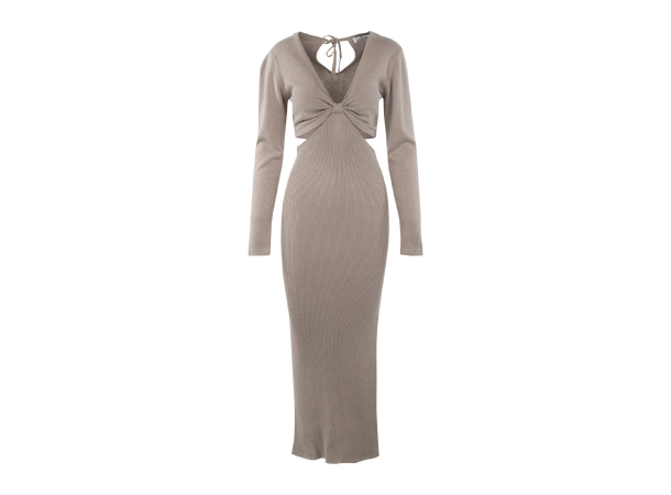 Augustina Dress Sand XS Cut-out maxi dress 