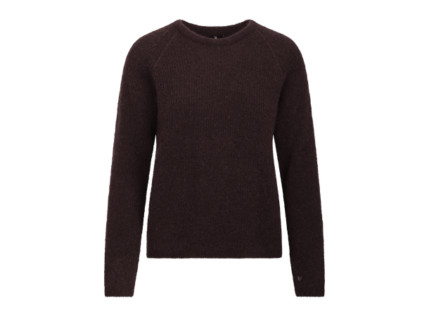 Betzy Sweater Fudge S Mohair r-neck 