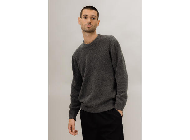 Callum Sweater Charcoal M Teddy knit sweater 