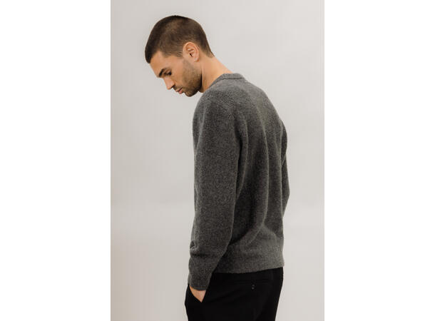 Callum Sweater Charcoal M Teddy knit sweater 