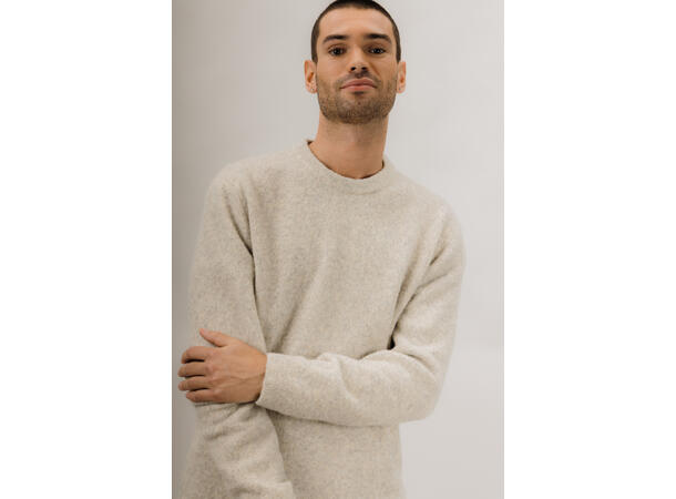 Callum Sweater Sand M Teddy knit sweater 