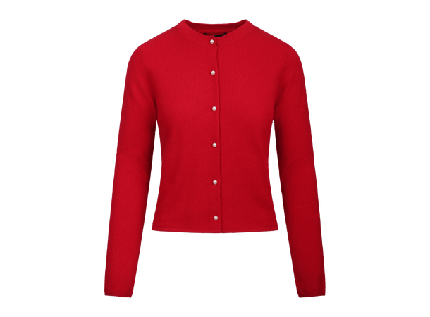 Candi Cardigan Garnet S Short merino wool cardigan 
