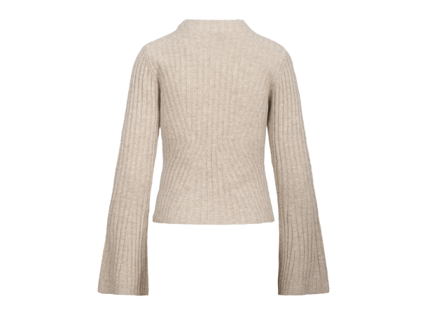 Dakota Sweater Light Sand S Merino rib sweater 