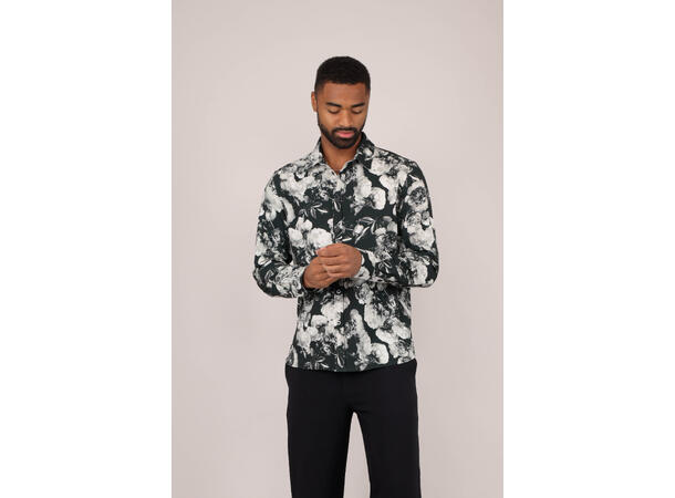 Frodo Shirt Black AOP L Rose AOP shirt 
