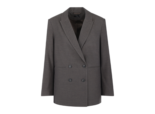 Inez Blazer Brown S Flannel power blazer 