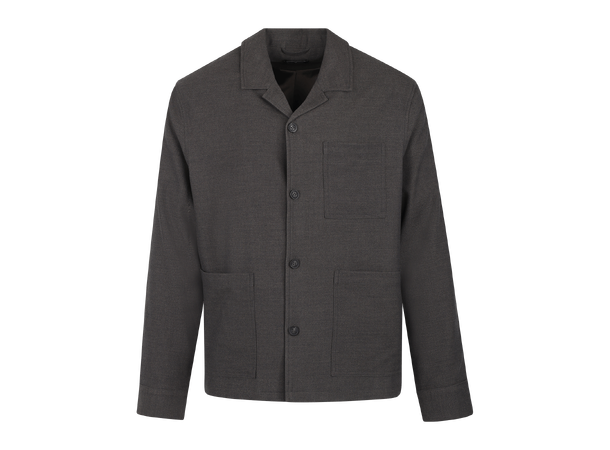 Jona Overshirt Brown M Flannell stretch overshirt 