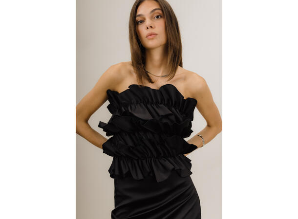 Juliet Bustier Top Black S Sculpted bustier top 