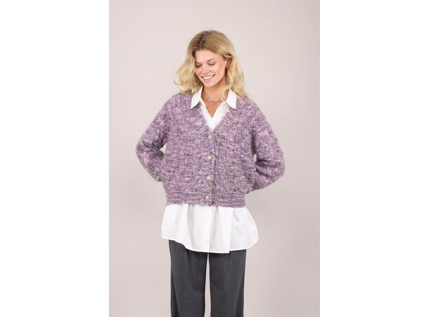 Nikita Cardigan Purple Multi S Mohair neps cardigan 