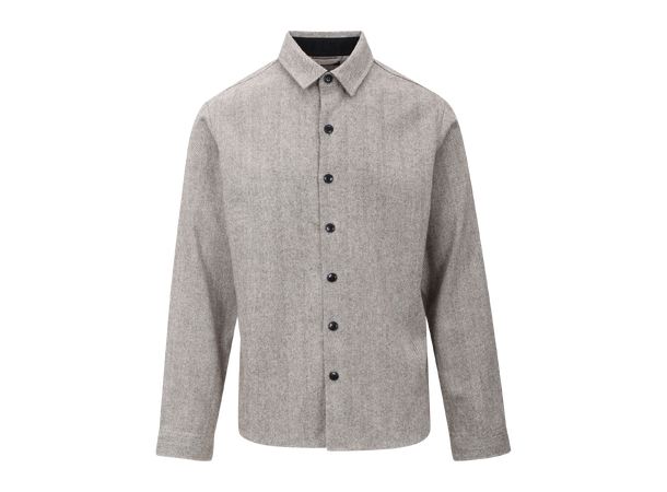 Odion Shirt Brown XL Herringbone wool shirt 