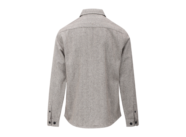 Odion Shirt Brown XL Herringbone wool shirt 