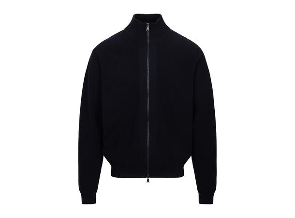 Pascal Cardigan Dark Navy M Cotton knit 2-way zip cardigan 