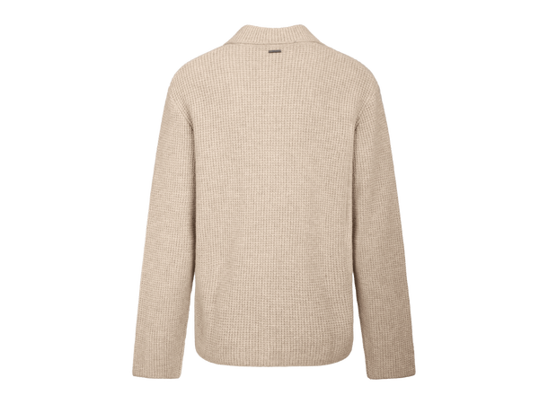 Reuben Cardigan Sand M Merino knit jacket 