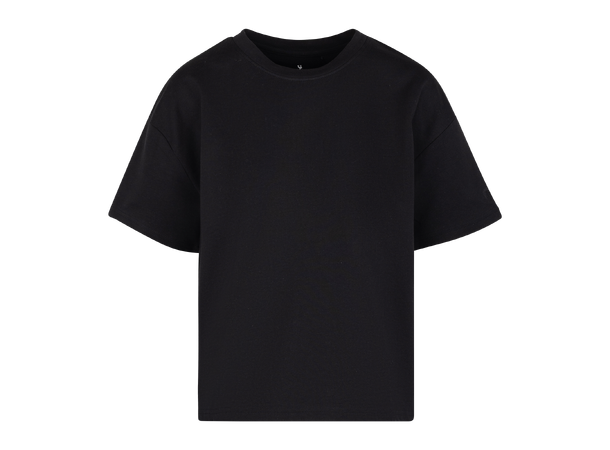 Sanna Tee Black S Basic heavy cotton t-shirt 