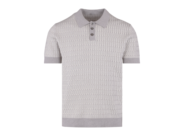 Santino Pique Light Grey XL Cable knit zip pique 