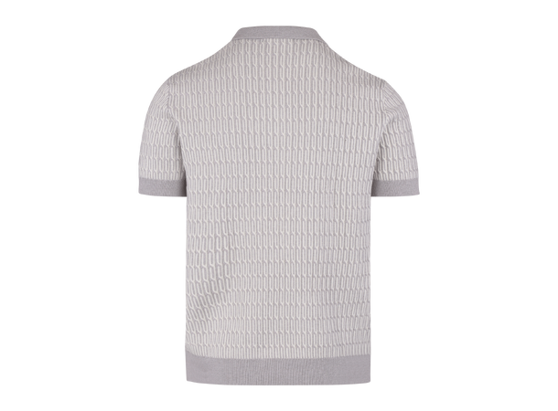 Santino Pique Light Grey XL Cable knit zip pique 