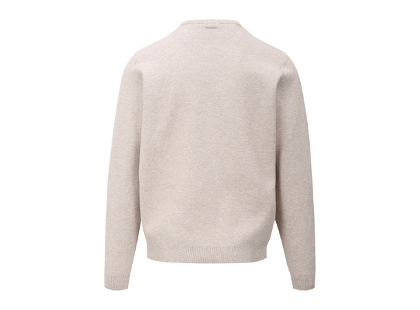 Succa Sweater Light Sand L Basic viscose crew neck 