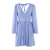 Claudia Dress Vista Blue L V-neck open back mini dress 