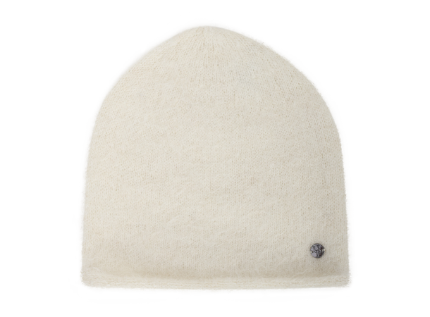 Aba Beanie Cream One Size Fury fluffy alpaca beanie 