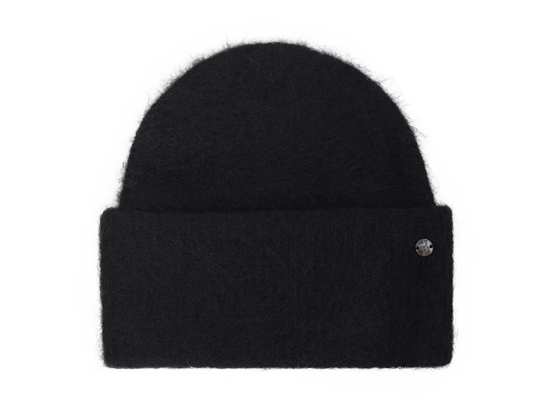 Aba Rib beanie Black One Size Fury fluffy ribbed beanie 