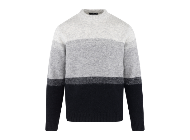 Ajani Sweater Grey multi M Alpaca stripe sweater 