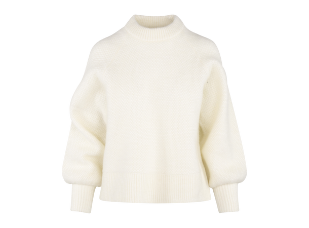 Athilla Sweater Cream XL Structured knit sweater 