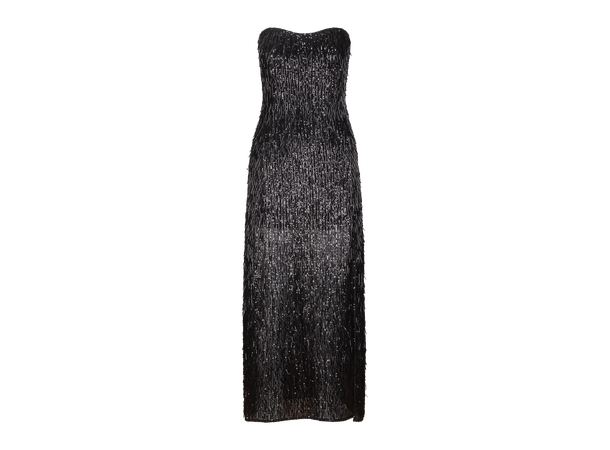 Audrey Dress Black S Beaded embellished long dress 