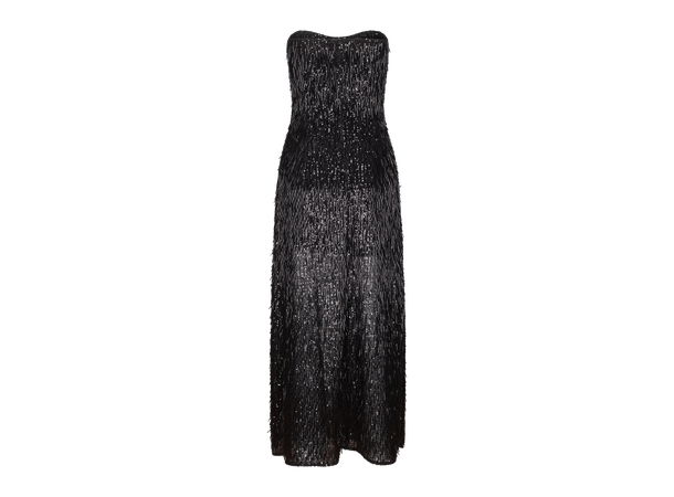 Audrey Dress Black S Beaded embellished long dress 