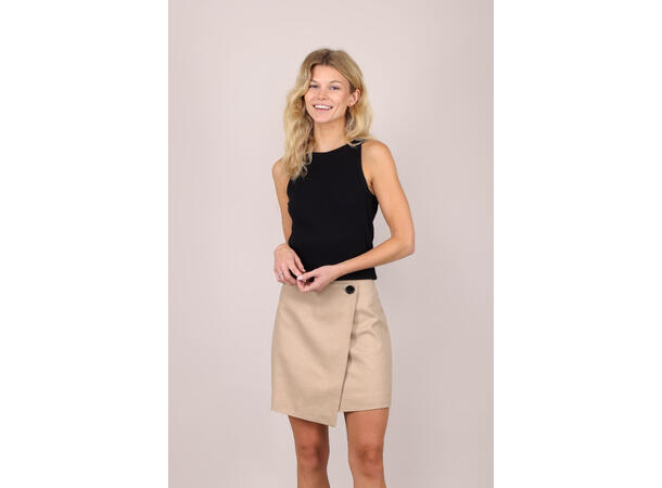 Aurora Skirt Light Sand XS Wool wrap skirt 