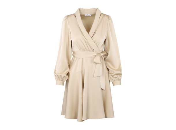 Awa Dress Bleached Sand S Short wrap dress 