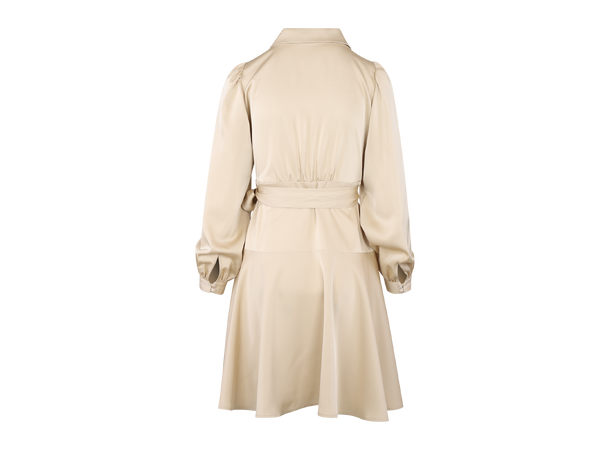 Awa Dress Bleached Sand S Short wrap dress 
