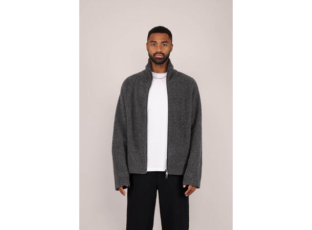 Birki Cardigan Charcoal XL Teddy knit zip cardigan 