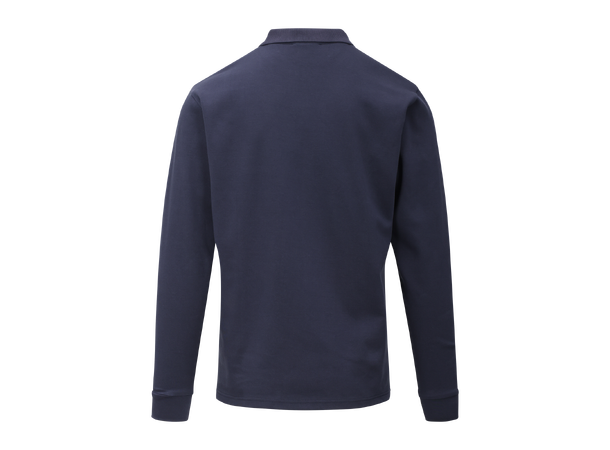 Dani LS Pique Navy L Interlock LS polo pique 