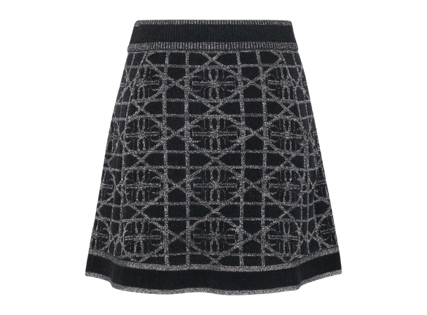 Fia Skirt Black AOP M UP logo mini skirt 