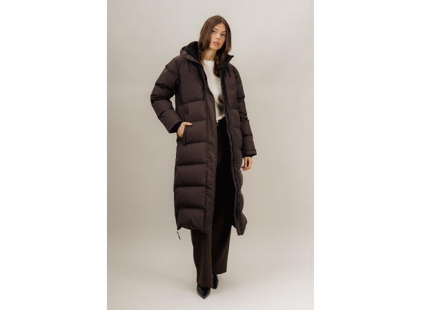 Ida Down Coat Black Coffee M Technical padded coat 