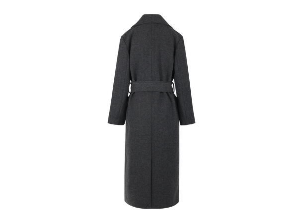 Isabelle Coat Grey melange S Wool herringbone coat 