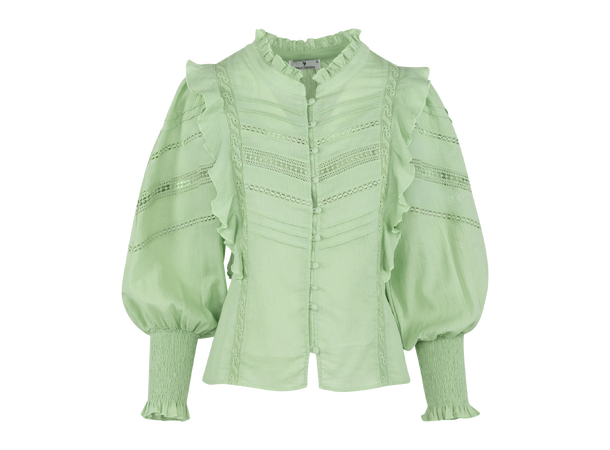 Kristy Blouse Jadesheen S Cotton blouse with lace trim 