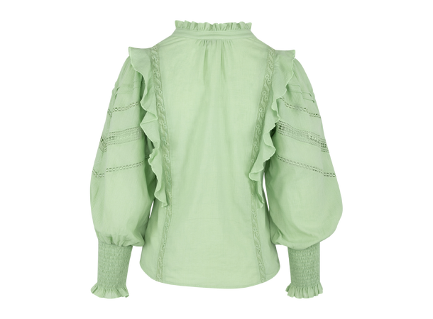 Kristy Blouse Jadesheen S Cotton blouse with lace trim 