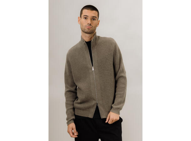 Marcel Cardigan Mid Brown L Merino knit cardigan 